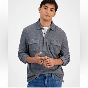 Tommy Bahama Men's Penn Cove Long-Sleeve Polo Shirt - Size XL